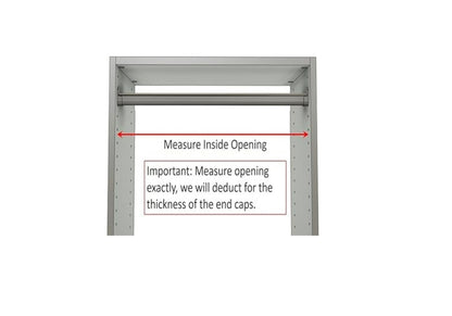 Polished Brass 1 5/16 Inch Diameter Round Wardrobe Closet Rod Tube with End Caps 18 inches to 96 inches Lengths