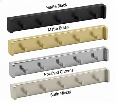 Designer Pullout Belt & Accessory Rack | Reversible 5 or 6 Hooks Heavy - Duty Wardrobe Organizer - KI Home
