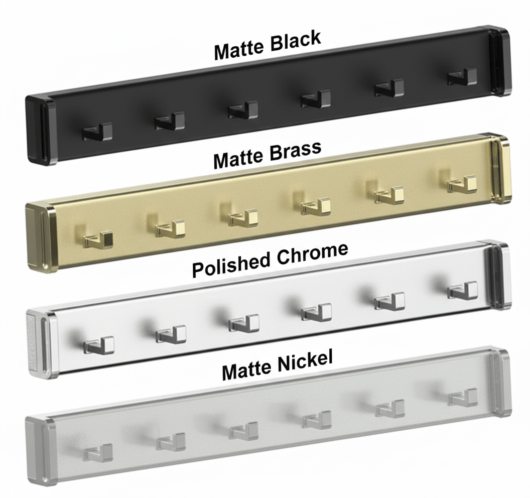 Designer Pullout Belt & Accessory Rack | Reversible 5 or 6 Hooks Heavy - Duty Wardrobe Organizer - KI Home