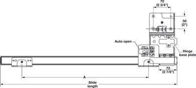 Häfele Accuride 1321 Pro Pocket Pivot Sliding Cabinet Door Hardware