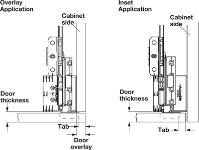 Häfele Accuride 1321 Pro Pocket Pivot Sliding Cabinet Door Hardware