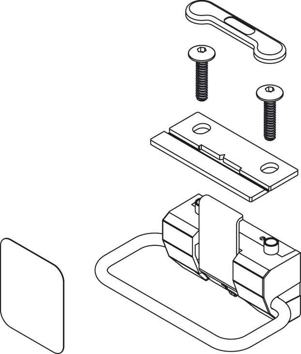 VS Envi Hands-Free Toe Kick Garbage Can Cabinet Door Opener Pedal Suitable for Frameless Cabinets