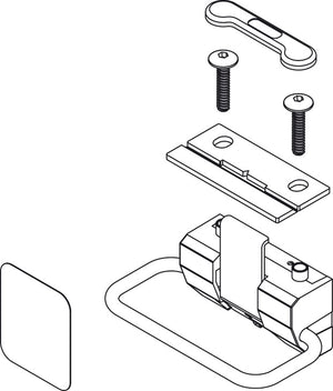 VS Envi Hands-Free Toe Kick Garbage Can Cabinet Door Opener Pedal Suitable for Frameless Cabinets