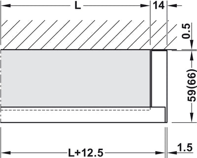 HAWA Junior 80/Z Single Sliding Door Hardware Fitting Set | 176 Lb. Top Hung System without Upper Track