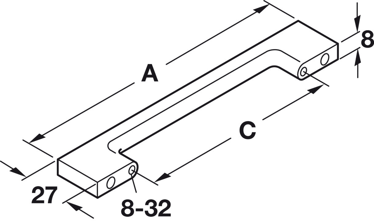 TAG Hardware Premium Traditional Bar Drawer Handle – Classic Pull