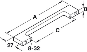 TAG Hardware Premium Traditional Bar Drawer Handle – Classic Pull