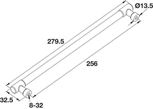 TAG Hardware Premium Traditional Round Bar Drawer Handle