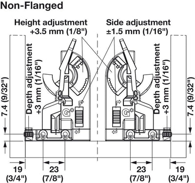 Front Locking Device 2 - D Dynapro Pair (Left & Right) for Drawer slides - KI Home