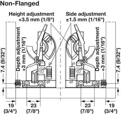 Front Locking Device 2 - D Dynapro Pair (Left & Right) for Drawer slides - KI Home