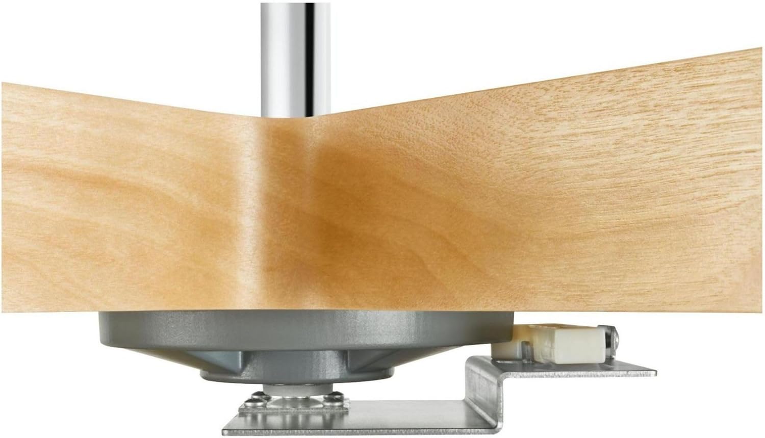 Glideware Not - So - Lazy Wood Kidney Shape Swiveling Lazy Susan Organizer with 7 Metal Hooks - KI Home