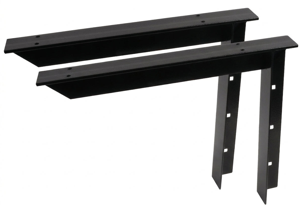 Häfele One Pair Concealed Wall Support Brackets – Right-Angle Design | Heavy-Duty Steel holds up to 7,960 lbs/pair