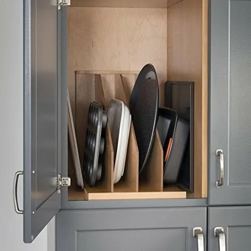 Hafele 11.75 Inch Wide Vertical Tray Wood Divider for 12 Inch Wide Cabinets - KI Home