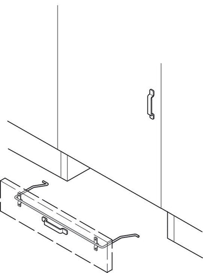Hafele 2 - Step Heavy Duty 330lbs Load Capacity Non - Slip Folding Stool Steel - KI Home