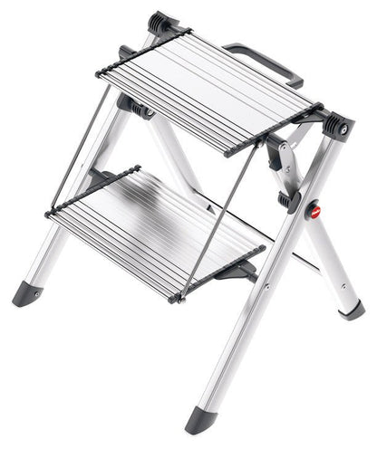Hafele 2 - Step Heavy Duty 330lbs Load Capacity Non - Slip Folding Stool with Handle - KI Home