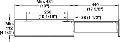 Häfele 2 - Tier Soft & Silent Base Cabinet Pull - Out Organizer – Right - Side Mount, Chrome Steel, 26.4 lb Load Capacity - for 6” Cabinet Width - KI Home