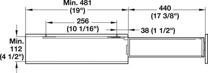 Häfele 2 - Tier Soft & Silent Base Cabinet Pull - Out Organizer – Right - Side Mount, Chrome Steel, 26.4 lb Load Capacity - for 6” Cabinet Width - KI Home