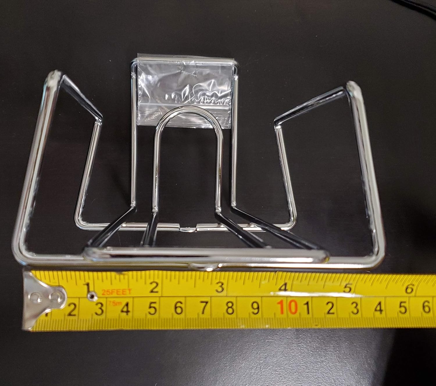 Hafele 520.20.280 Steel Iron Holder Chrome Plated Wall Mount with Cord Storage - KI Home