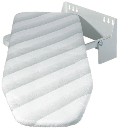 Hafele 568.66.700 Wall Mounted Folding and Rotating Ironing Board with Gray stipes Heat - Resistant Cover - KI Home