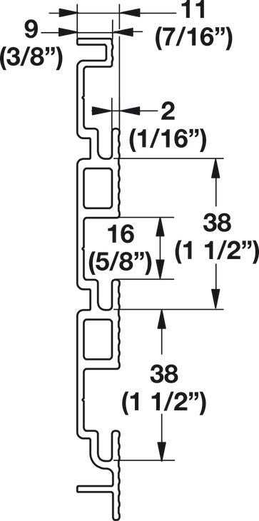 Hafele 92" Omni Track Ready Pack Wall Storage Kit - KI Home