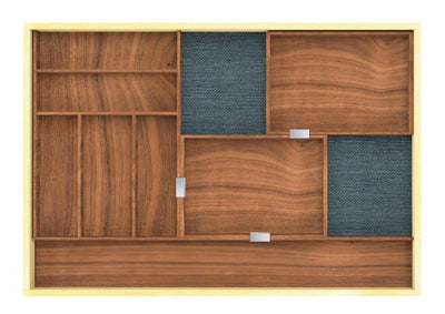 Hafele Fineline™ Move Adjustable Cutlery Drawer Insert Tray, 11 13/16" x 16 11/16" (Choose Finish) - KI Home