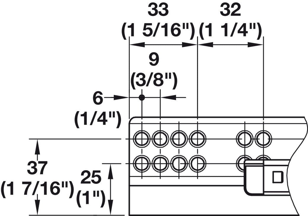 Hafele Full Extension Soft Close Drawer Slides with Front Fixing Clips - 75 lbs Load Capacity - KI Home