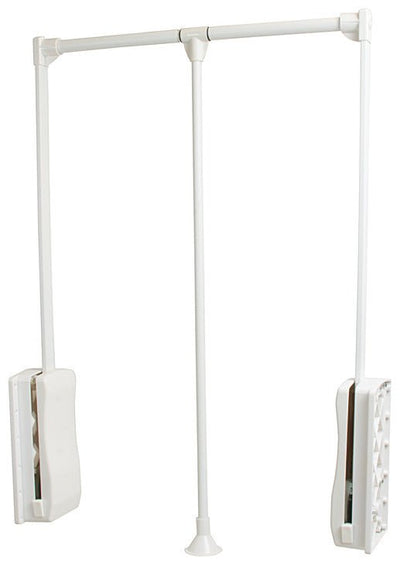 Hafele Heavy - Duty Pull Down Wardrobe Closet Rod Lift - 33 LB Load Capacity in White, Chrome, or Black - KI Home
