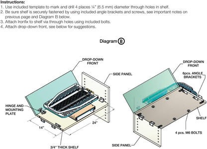 Häfele Ironfix® Shelf - Mounted Steel Ironing Board with Heat - Resistant Pad Cover - KI Home