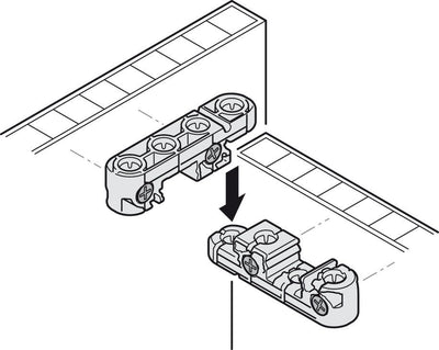Häfele Ixconnect UC 16/64 Universal Connector – Black Plastic (Multi - Pack Options Available) - KI Home