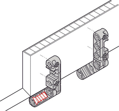 Häfele Ixconnect UC 16/64 Universal Connector – Black Plastic (Multi - Pack Options Available) - KI Home