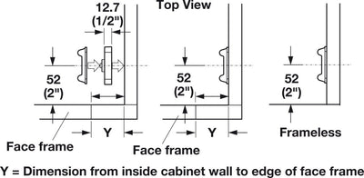 Hafele Kesseböhmer LeMans II Optional Filler Strip – Gray Plastic Cabinet Spacer - KI Home