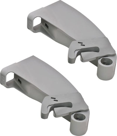 Häfele Kesseböhmer LeMans II 2 - Shelf Lazy Susan Set for Blind Corner Base Cabinets, Chrome and Gray - KI Home