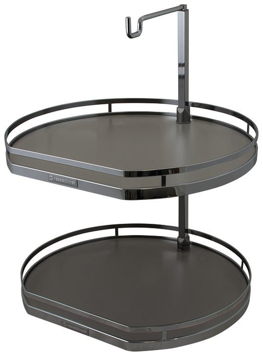 Hafele Kessebohmer Twister D-Shaped Lazy Susan Set | 2 or 3 Shelf Corner Organizer - KI Home