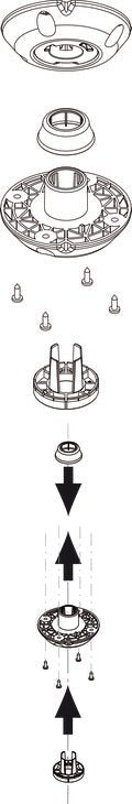 Hafele Lazy Susan Kitchen Pole Complete Set Kit for Wooden Kidney or Full Round Shelves - KI Home