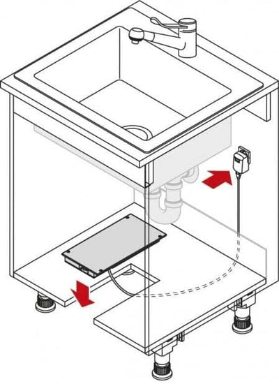 Hafele Libero Hailo 3.0 Electronic Hands free Automatic Cabinet Door Opening System For Base Cabinets - KI Home