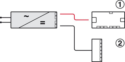 Hafele Loox5 4 - Port LED Driver with Switch Port | 24V DC Output | 20W & 40W Options - KI Home
