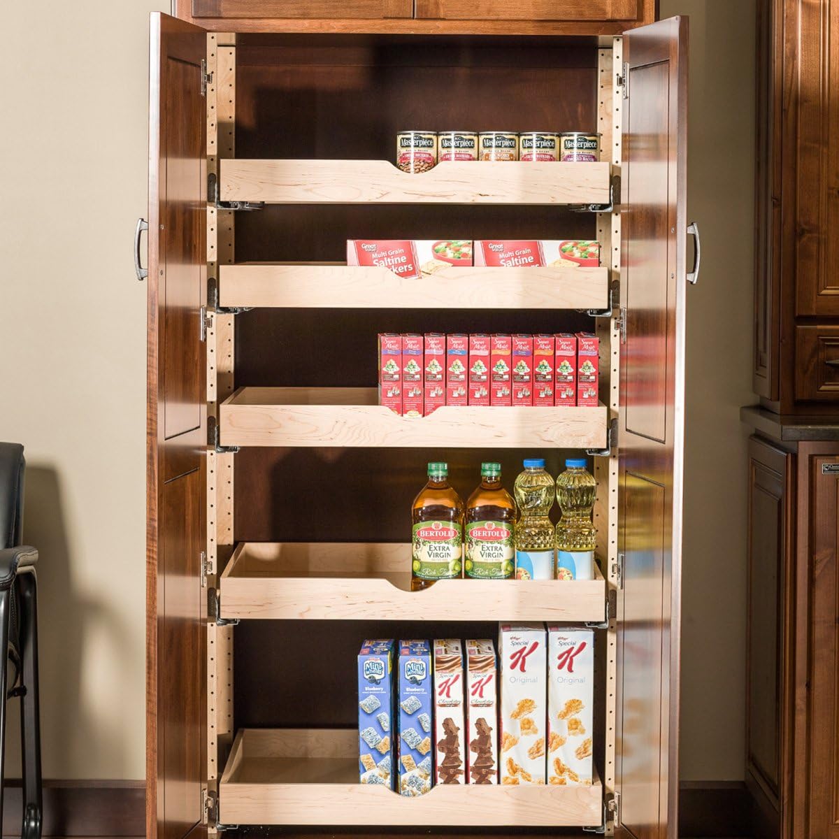 Hafele Pilaster X - Series Bracket Kit 2 - 1/2 Inch Width x 20 - 7/8 Inch Height Hardware for Standard Height - KI Home