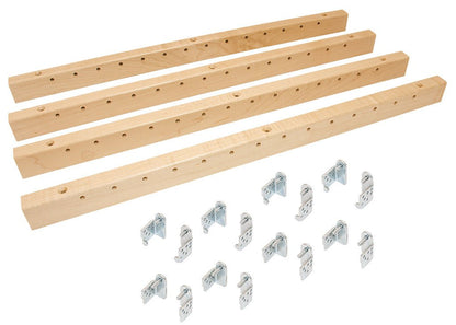 Hafele Pilaster X - Series Bracket Kit 2 - 1/2 Inch Width x 20 - 7/8 Inch Height Hardware for Standard Height - KI Home