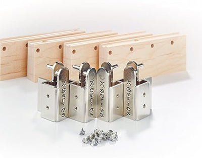 Hafele Pilaster X - Series Bracket Kit 2 - 1/2 Inch Width x 20 - 7/8 Inch Height Hardware for Standard Height - KI Home