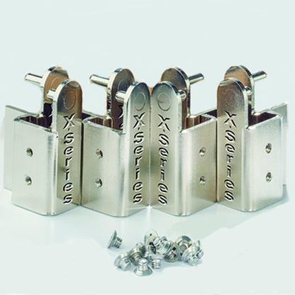 Hafele Pilaster X - Series Bracket Kit 2 - 1/2 Inch Width x 20 - 7/8 Inch Height Hardware for Standard Height - KI Home