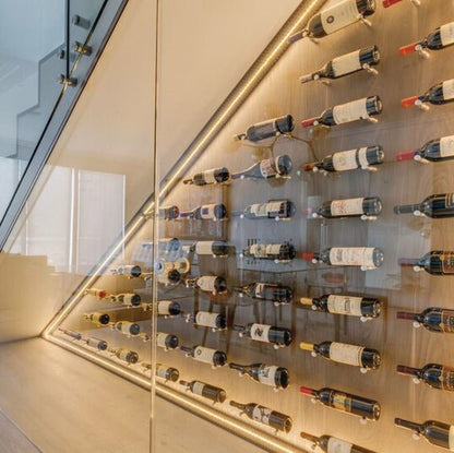 Hafele Premium 2 - Pack Wall - Mounted Wine Pegs Bottle Display Rack - KI Home