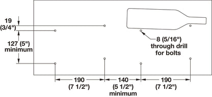 Hafele Premium 2 - Pack Wall - Mounted Wine Pegs Bottle Display Rack - KI Home