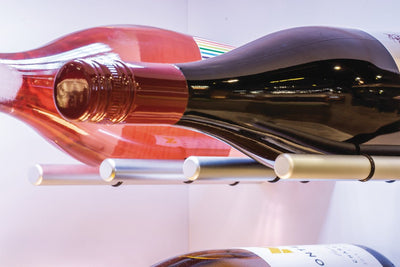 Hafele Premium Multi - Case Pack Quantity Wall - Mounted Wine Pegs Bottle Display Rack with O - Ring Cushion - KI Home