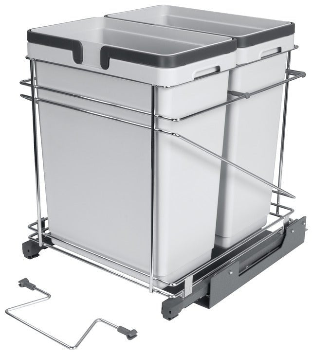 Hafele Pull-Out Waste Bin System – Premium Soft-Close Trash Organization - KI Home