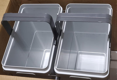 Hafele Pullout Trash System with Soft Close and Door Mounting Brackets I Made in Italy - KI Home