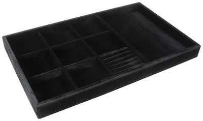 Häfele Velvet Jewelry Tray Organizer | 22 - 15/16" Wide Drawer Insert | Luxury Closet Storage - KI Home