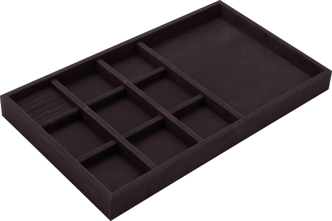 Häfele Velvet Jewelry Tray Organizer | 22 - 15/16" Wide Drawer Insert | Luxury Closet Storage - KI Home