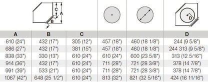 Hafele VS Polymer Full - Round Independently Rotating 2 - Shelf Lazy Susan – German - Engineered - KI Home