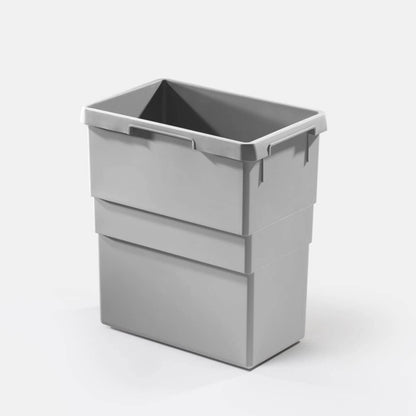 Hailo 29 Liters Replacement Waste Bin Euro Cargo Trash 30.64 Quart Capacity Gray - KI Home