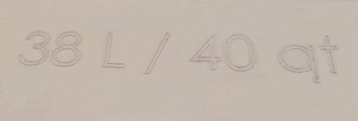 Hailo 38 liters Large Replacement Waste Bin Euro Cargo Trash for Commercial and Residential use 40.15 Quart Capacity - KI Home