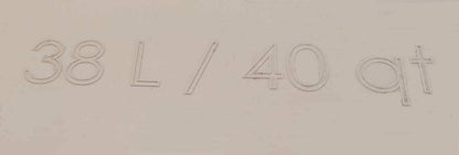 Hailo 38 liters Large Replacement Waste Bin Euro Cargo Trash for Commercial and Residential use 40.15 Quart Capacity - KI Home